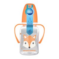 CANPOL BABIES Lahev úzkohrdlá s úchyty CUTE ANIMALS 120ml