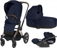 Kočárek CYBEX Set Priam Rosegold Seat Pack PLUS 2021 včetně Cloud Z i-Size PLUS
