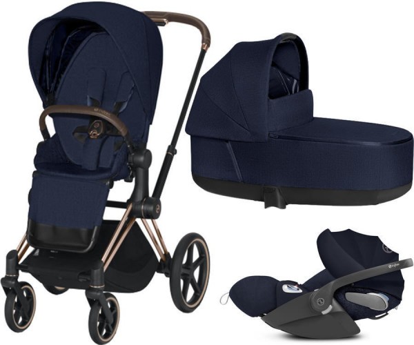 Kočárek CYBEX Set Priam Rosegold Seat Pack PLUS 2021 včetně Cloud Z i-Size PLUS