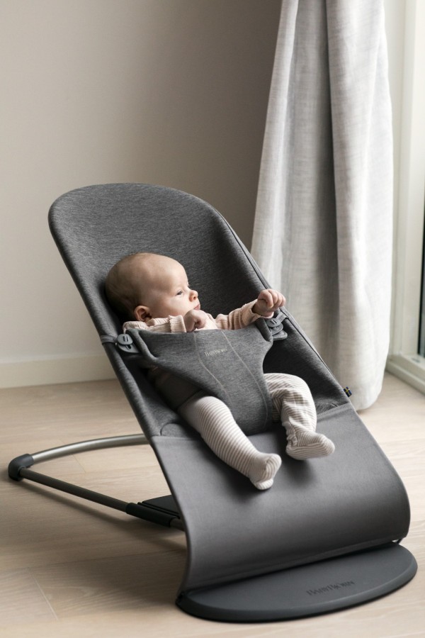 Lehátko Babybjorn Balance Bliss Charcoal/Grey 3D Jersey