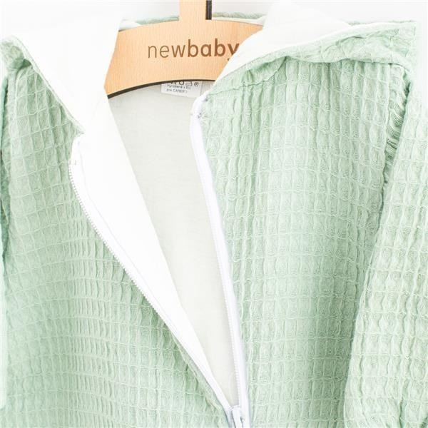 NEW BABY Kojenecký mušelínový overal s kapucí Comfort clothes