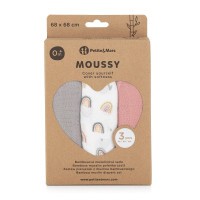 PETITE&MARS Sada plen bambusová mušelínová 3ks Moussy  68 x 68 cm