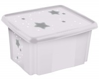 Keeeper Úložný box s víkem "Stars" - Bílá
