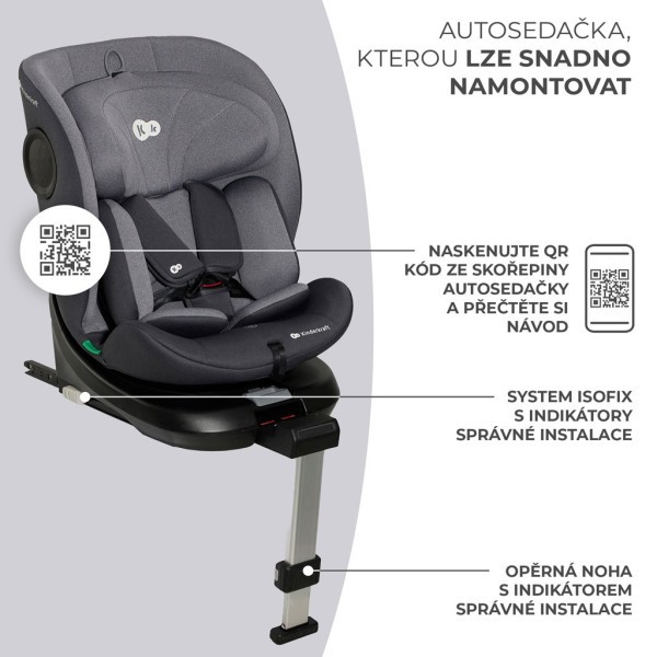 KINDERKRAFT Autosedačka I-360 i-Size 40-150 cm