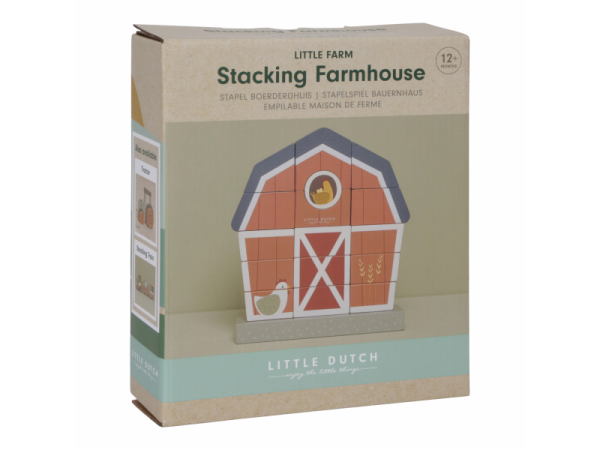 LITTLE DUTCH Stavebnice dřevěná Farma