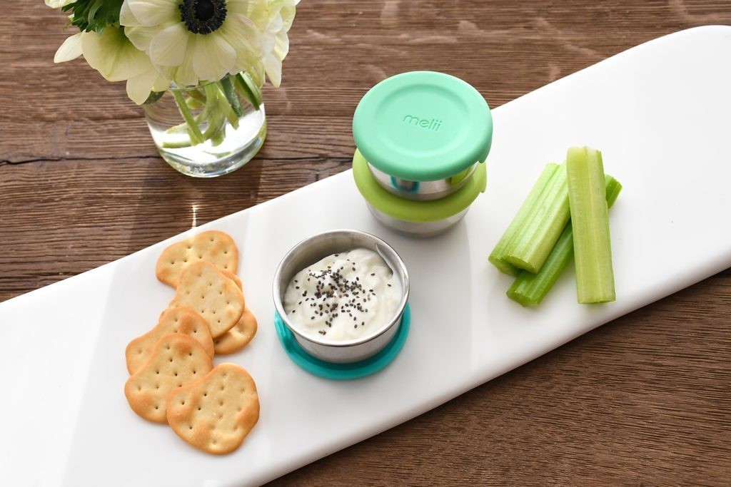 MELII Nerezová dóza 89 ml se silikonovým víčkem 3ks