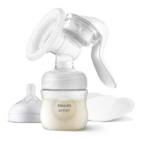 Philips AVENT Odsávačka mateř. mléka manuální + Sáčky na mateřské mléko 180 ml, 25 ks