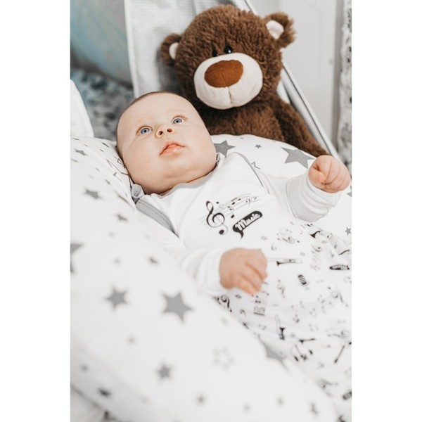 NEW BABY Kojenecké bavlněné dupačky Music