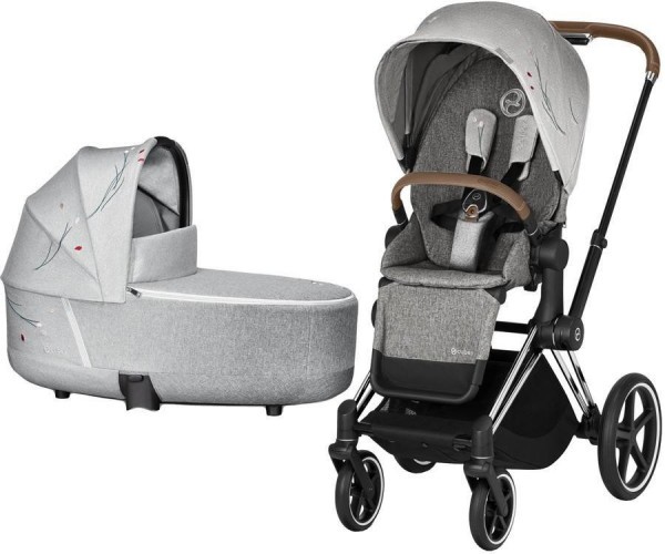 Kočárek CYBEX Priam Lux Seat Fashion Koi 2020 včetně korby, podvozek Priam