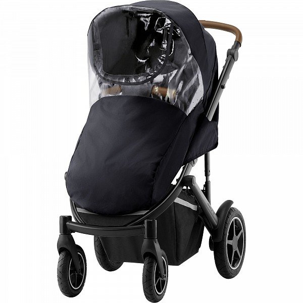 Pláštěnka na kočárek Britax Smile III, Black + clear EVA