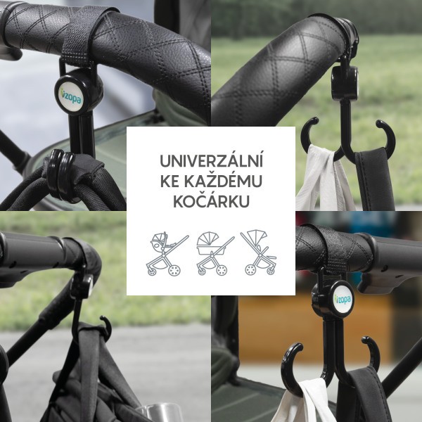 ZOPA Dvojitý háček na kočárek 2 ks