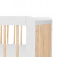 KINDERKRAFT Postýlka dřevěná se zábranou Lunky Grey