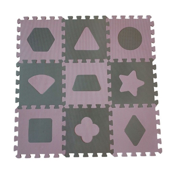 Baby Dan hrací podložka Puzzle Dusty Grey 9 ks