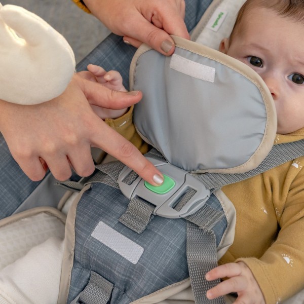 INGENUITY Lehátko masážní vibrující s melodií Happy Belly™ Rock-to-Bounce 0m+ do 9kg
