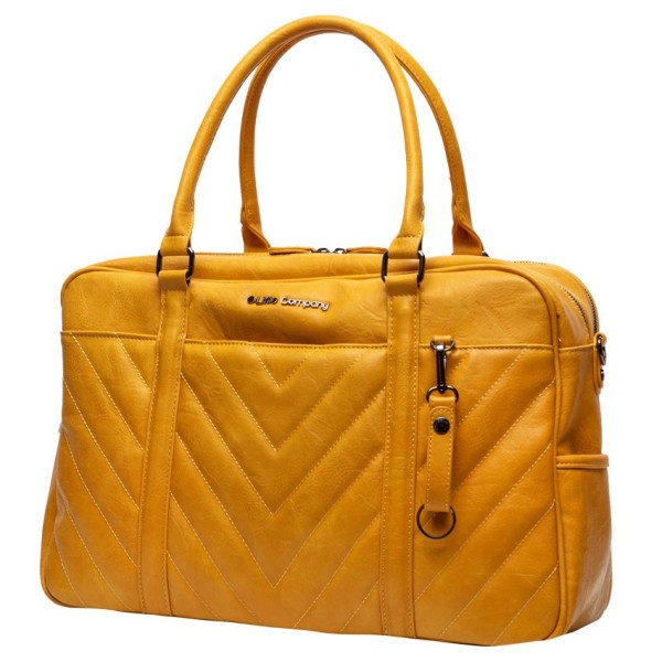 Little Company Přebalovací taška Amsterdam Quilted yellow Prošívaná
