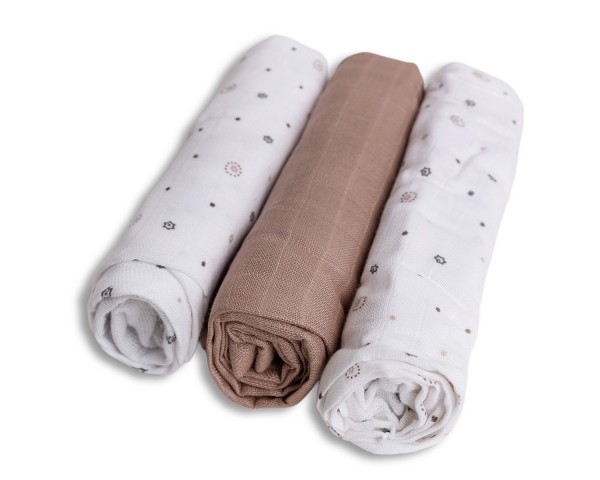 BABYMATEX Bambusová pleny 3-pack 70x70 cm