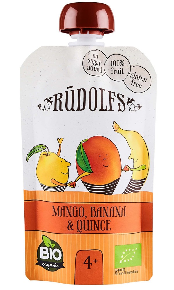 Rudolfs Kapsička ovocná mango banán kdoule 110 g