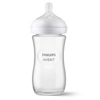 Philips AVENT Láhev Natural Response skleněná 240 ml, 1m+