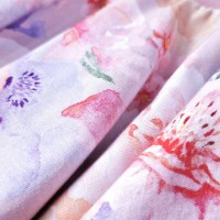 LITTLE ANGEL Sukně kolová - sv.růžová květy