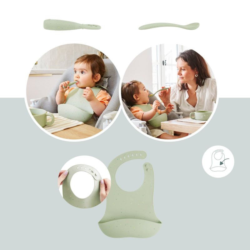 BABYMOOV Silikonová jídelní sada Baby First MEAL SET Mini