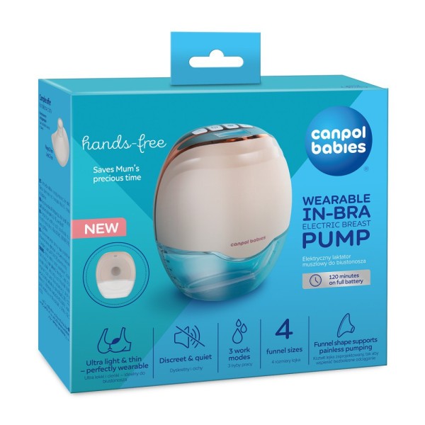 CANPOl BABIES Elektrická odsávačka mateřského mléka do podprsenky Hands-Free