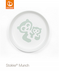 Stokke™ Munch Essentials Soft Mint talíř, příbor a hrníček