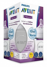 Láhev Avent Natural skleněná 120 ml