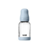 BIBS antikoliková sklenená lahev se silikonovým dudlíkem 120ml