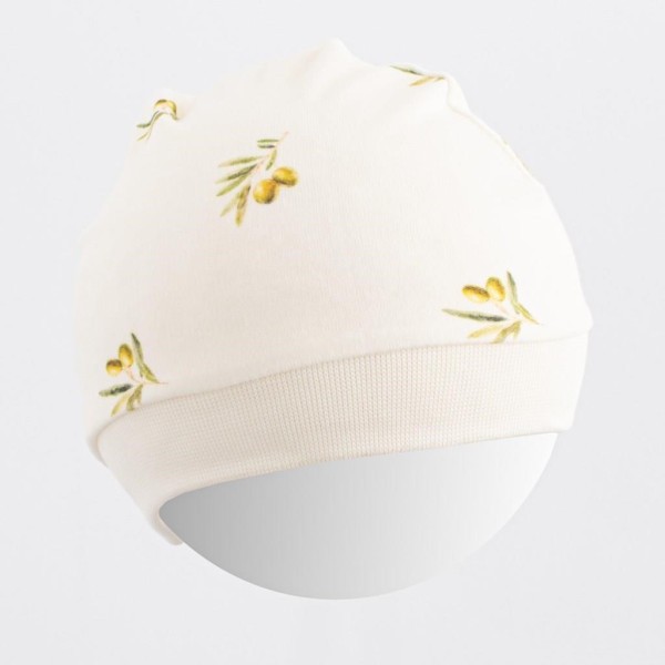 NEW BABY Kojenecká čepička z organické bavlny Olivy