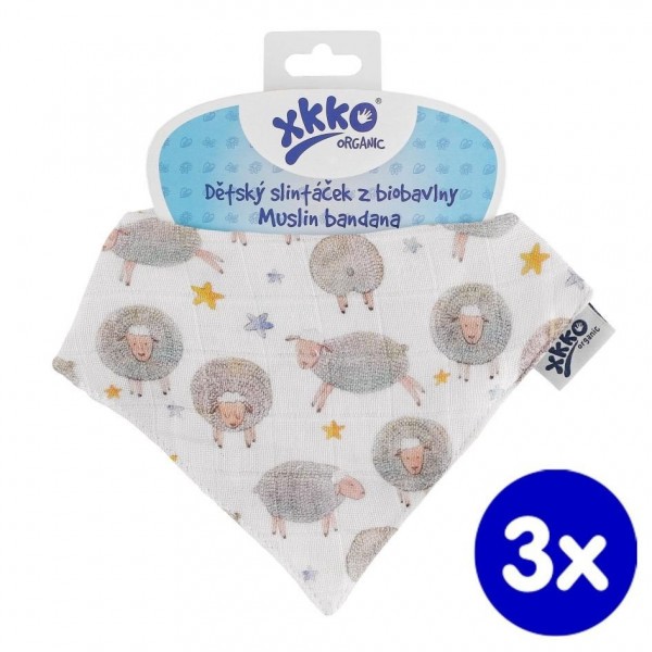 KIKKO Dětský slintáček XKKO Organic Staré časy