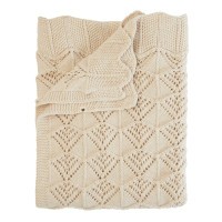 BIBS pletená vlnkovaná deka z BIO bavlny