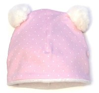 PINKIE Čepice Light Pink Bobble