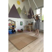 Baby Dan Korková hrací podložka puzzle 90x90 cm