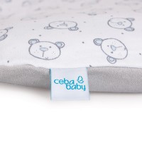 CEBA Potah na přebalovací podložku měkkou 2 ks Blue, Teddy Bear + Light grey, Teddy Bear