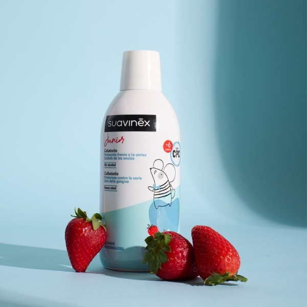 SUAVINEX Dětská ústní voda s příchutí jahody – 500 ml