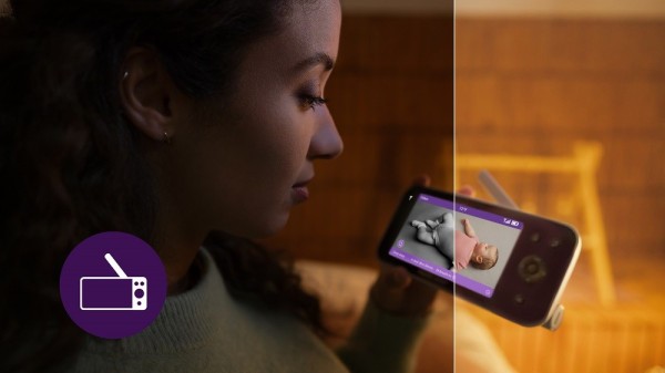 Philips AVENT Chůvička dětská chytrá Premium s překladem pláče, sledováním spánku a dýchání SCD971