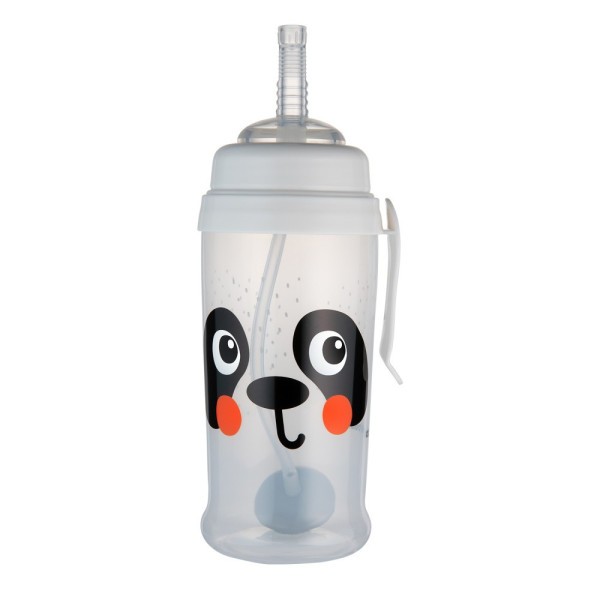 CANPOl BABIES Lahev nevylévací sportovní se slámkou a závažím BabiesBoo 350ml
