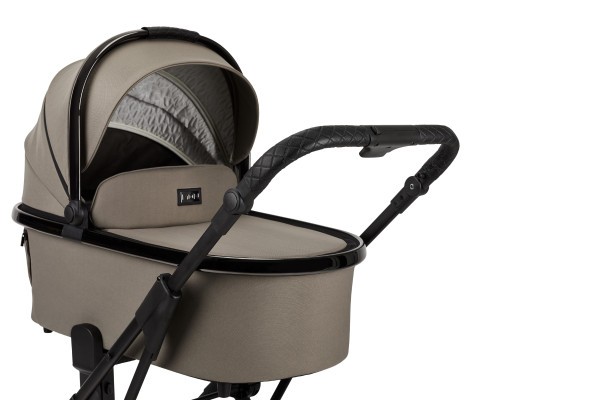 MOON PIÚ EXTRA black chrome Kombinovaný kočárek