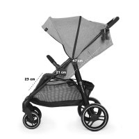 Kočárek sportovní Grande City Black Kinderkraft + Dětské odrážedlo 2WAY Next