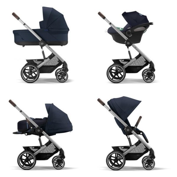 CYBEX Akční set Balios SET S Kočárek + korba + autosedačka Cybex + adaptéry