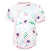 LITTLE ANGEL Body tenké TISK KR Outlast® - květy