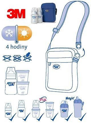 Termoobal Avent ThermaBag červený