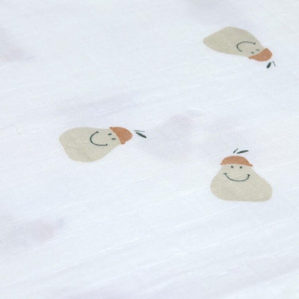 LÄSSIG Bambusové pleny Swaddle Heav. Soft 120x120 Happy Fruits