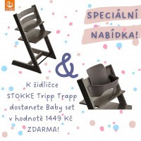 AKČNÍ SET Stokke® Tripp Trapp® židlička + Baby Set AKČNÍ SET Stokke® Tripp Trapp® židlička + Baby Set
