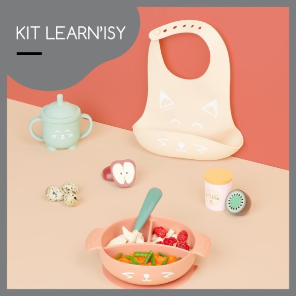 BABYMOOV Silikonová jídelní sada LEARN´ISY KIT