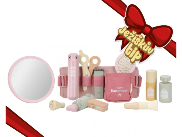 LITTLE DUTCH Kadeřnická sada dřevěná - Kadeřnická sada dřevěná