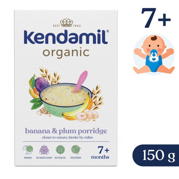 BIO Nemléčná kaše se švestkami a banánem (150 g)