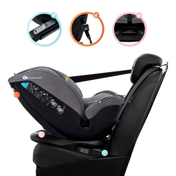 KINDERKRAFT Autosedačka Xpedition Isofix Red, Otočná 0-36 kg