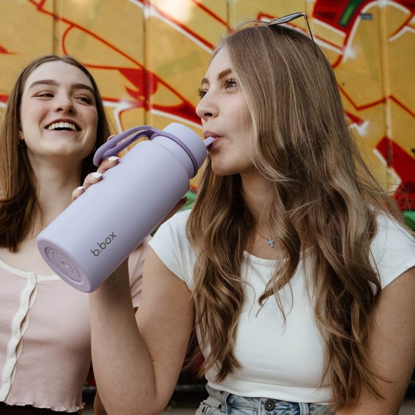 B.BOX Nerezová termolahev s brčkem 1l