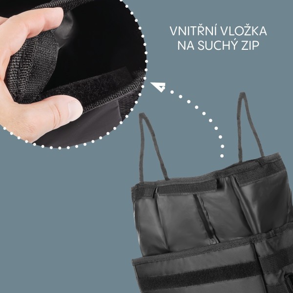 ZOPA Odpadkový koš do auta vodotěsný s víkem